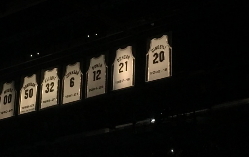 San Antonio Spurs retir la camiseta 20 de Manu Ginbili